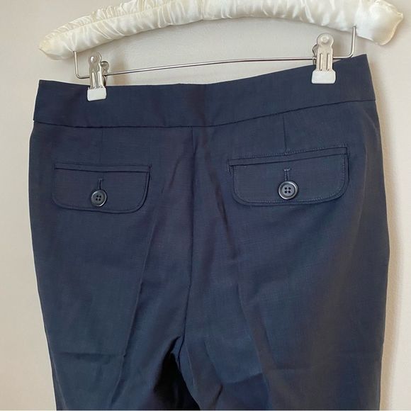 Banana Republic Pants Martin Fit Navy Blue Business Casual Neutral Wool - Picture 5 of 9